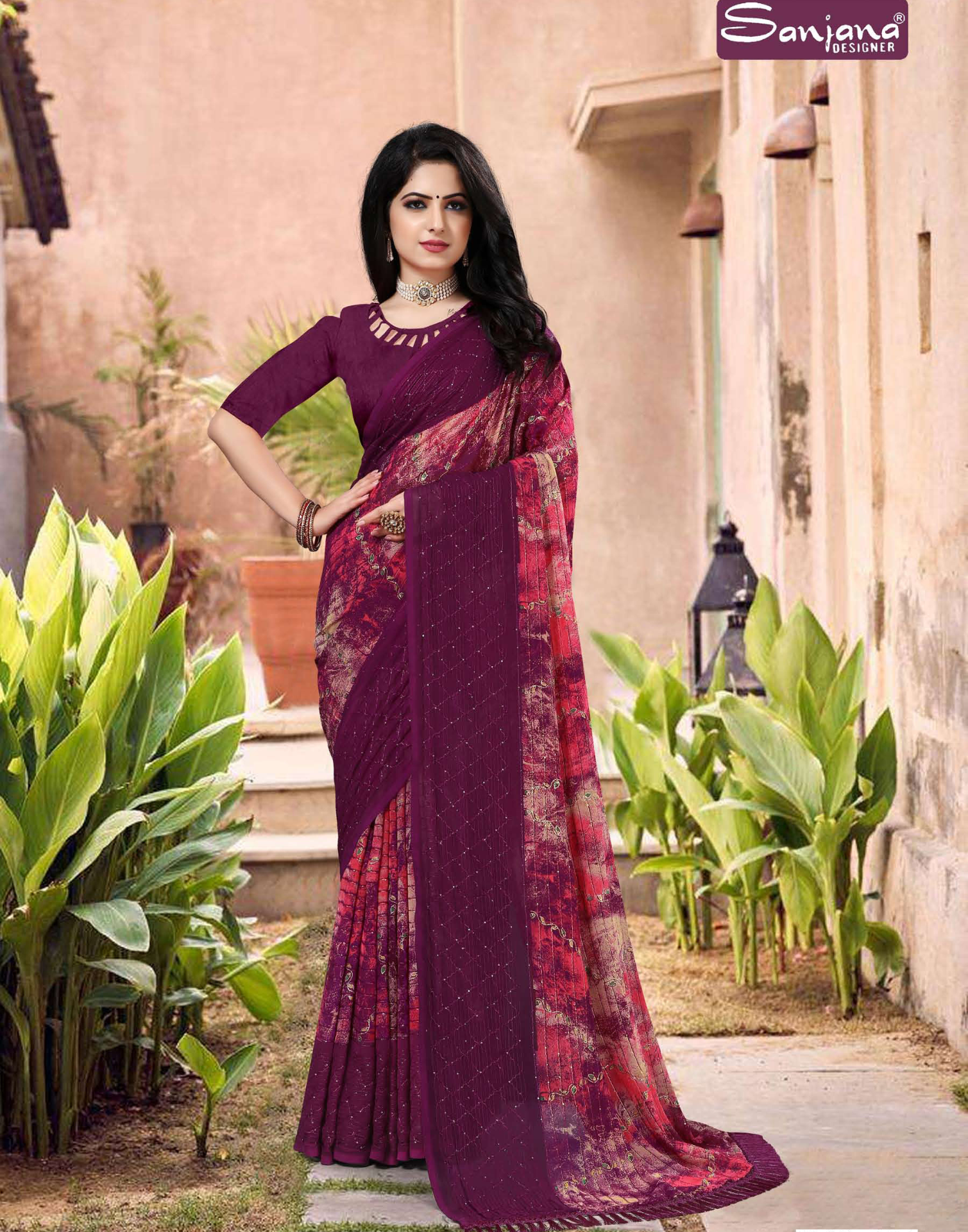 Dark shade - Printed sarees with Crossed and Jari Work - Twitter - 6