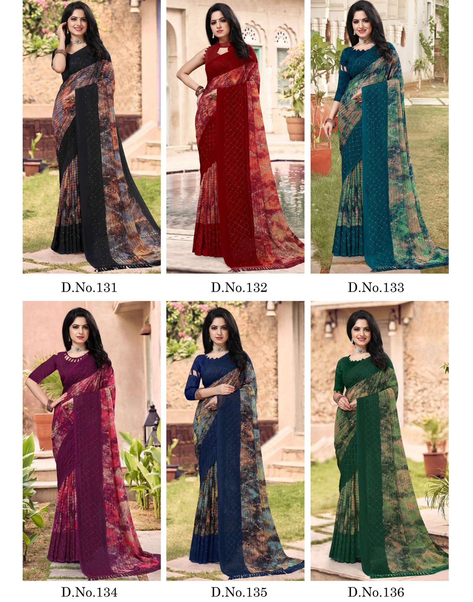 Dark shade - Printed sarees with Crossed and Jari Work - Twitter - 6