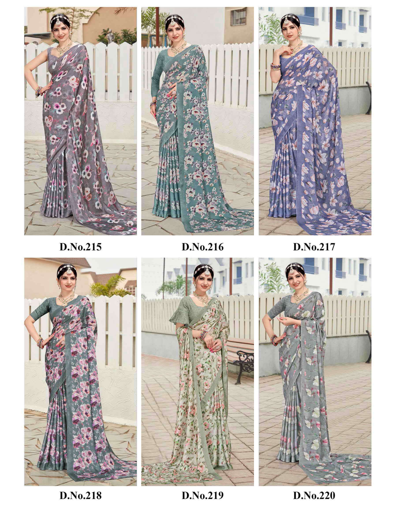 Dusty color Georgette Stone Work Swarovski Saree