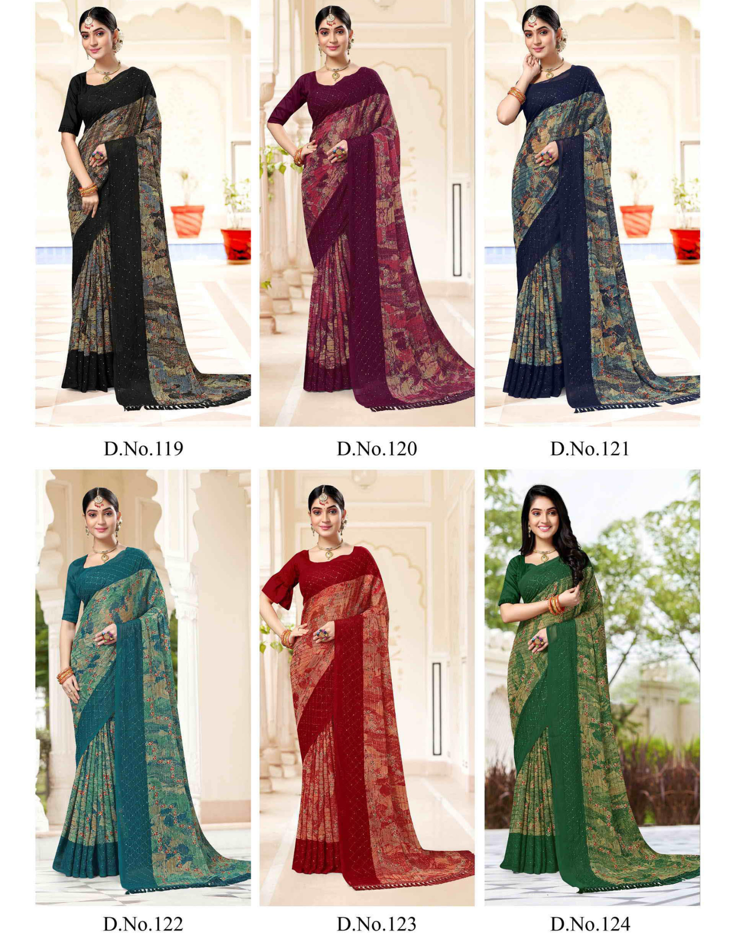 Dark shade - Printed sarees with Crossed and Jari Work - Twitter - 4